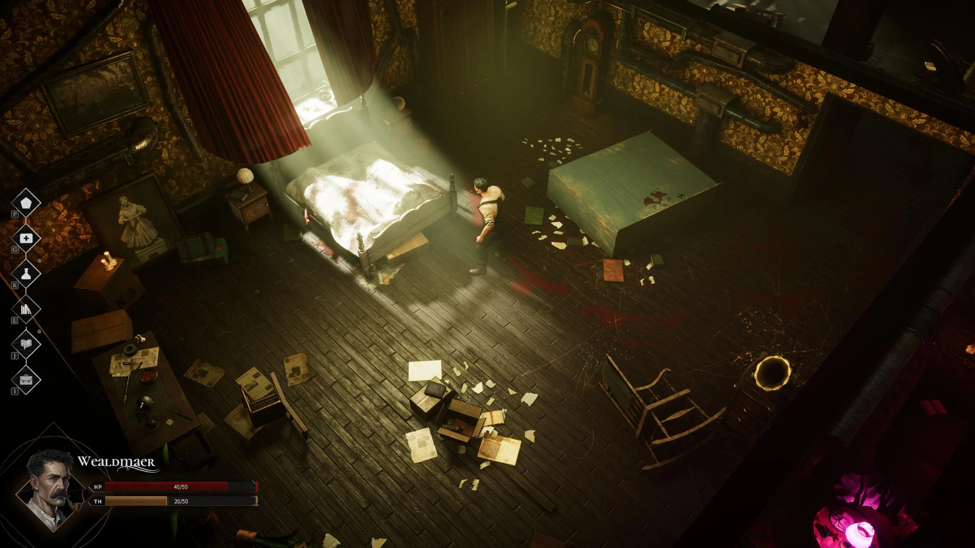 A sunlit crime scene in Glasshouse